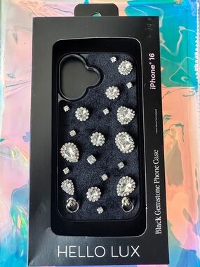 Hello Lux - Black Gemstone iPhone 16 Case